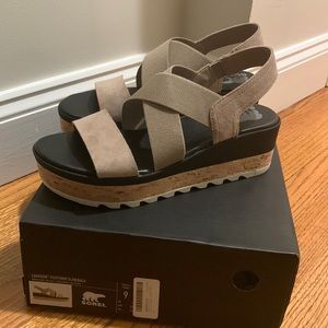 Sorel Women’s Cameron Flatform Slingback Sandals